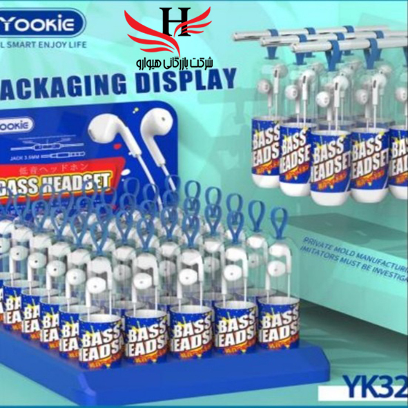 تصویر هندزفري استوانه ای  سيم دار يوکي  YOOKIE-YK32